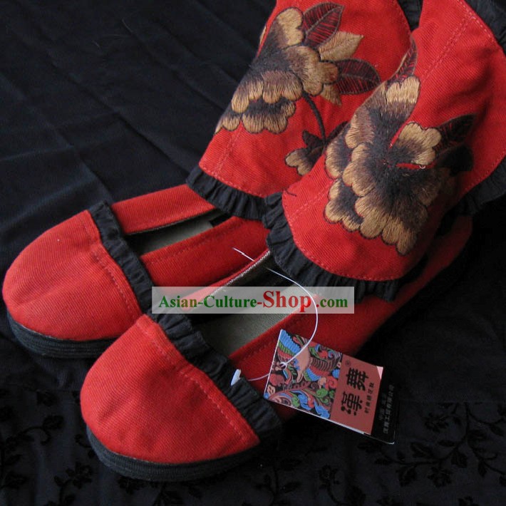 Hand Made Stivali in tessuto cinese per le donne