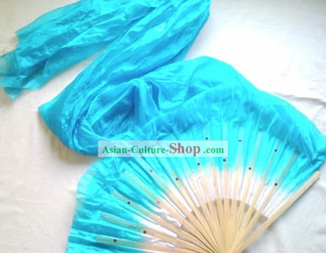 Plain Farbe Chinese Lang Silk Fan