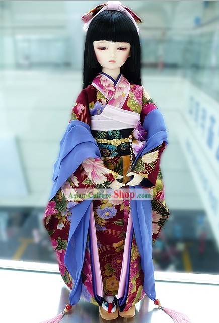 Trajes Japão Tradicional Conjunto Completo para Meninas