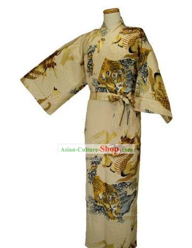 Japanese Tiger Costumes Kimono for Men