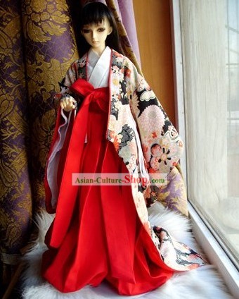 Kimono japonés tradicional para las niñas