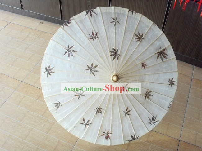 Cinese tradizionale fatto a mano Maple Leaf Dance Umbrella
