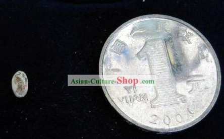 Chinese Microscopic Carving Rice Sculpture - Tiger Birth Year of Chinese Zodiac