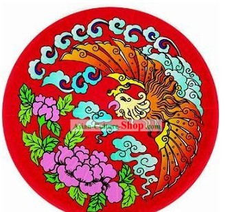 Cinese tradizionale fatto a mano Red Umbrella Phoenix