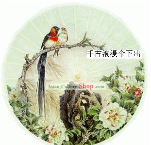 Mão Tradicional Chinesa Feitos Umbrella Pássaro