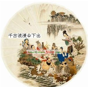 Cinese tradizionale fatto a mano Otto Umbrella Fairies