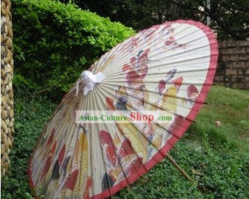 Hand Made Centinaia di carta giapponese Pesci Umbrella