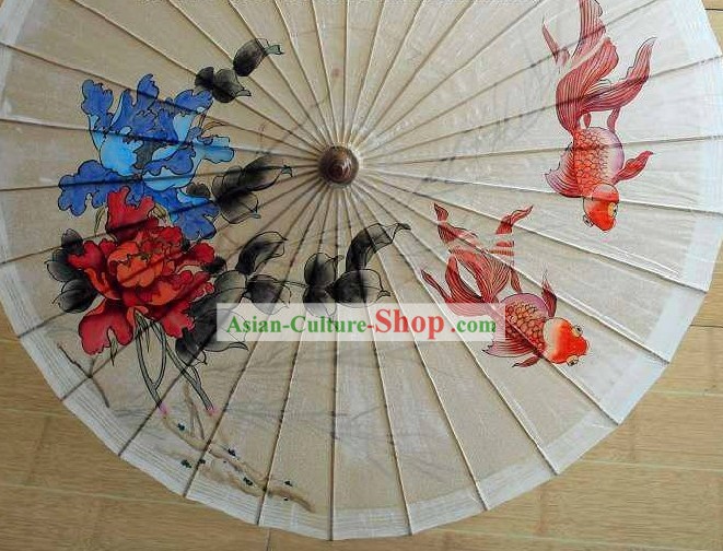 Китайский Ручная роспись бумаги Зонт