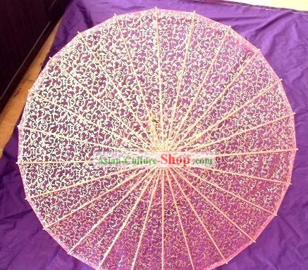 Cinese a mano trasparente Silk Dance Umbrella