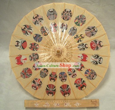 Fabriqué à la main chinoise Pékin masques de l'opéra Parapluies