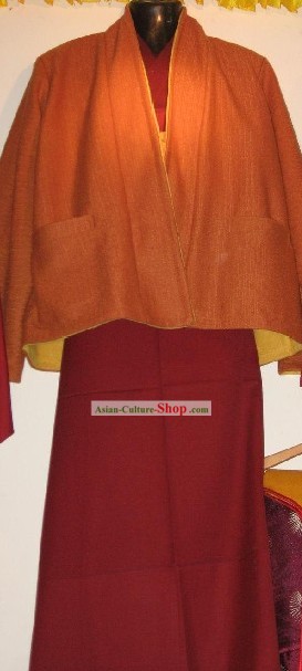 Chinesische Tibetische Monk Uniform Komplett-Set