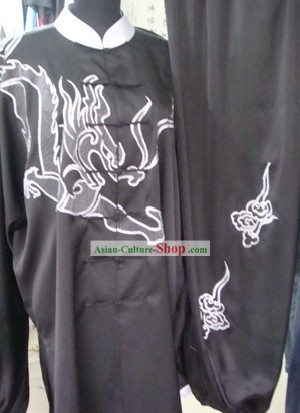중국어 프로 페셔널 블랙 드래곤 시프 태극권 유니폼