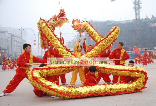 60 piedi di lunghezza cinese Shinning Drago costume di danza set completo per i bambini