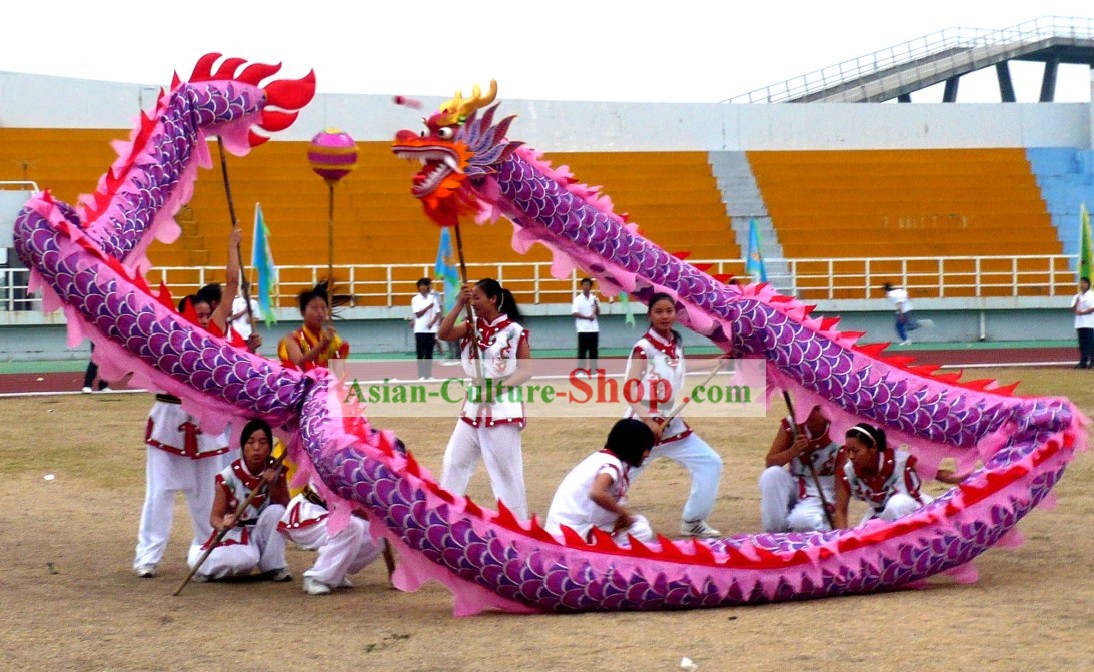 Traditionnelle Chinoise Costumes de Danse du dragon Set complet pour les femmes