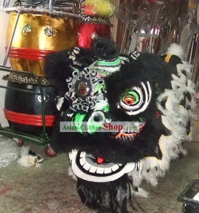 Chinois traditionnel suprême Zhang Fei Costumes de Danse du Lion Complete Set
