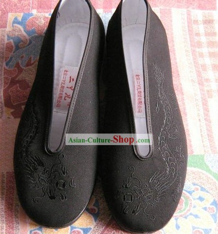 Profesional de Tai Ji zapatos de tela/Negro Calzado de Wushu/Taiji zapatos