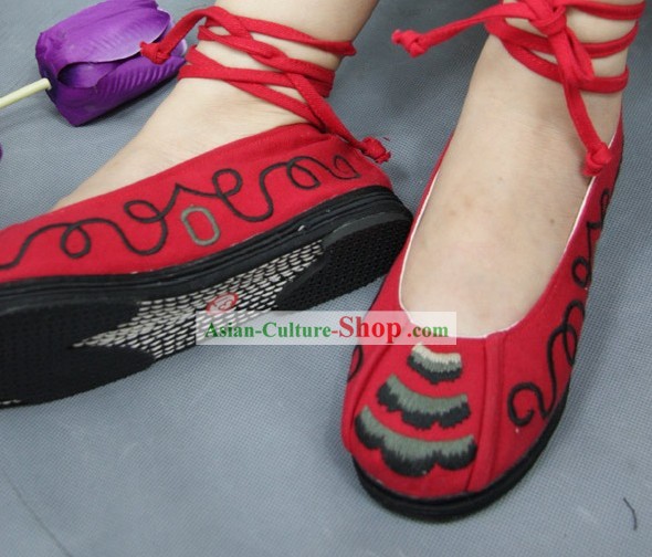 Китайский традиционный Вышитая обувь Танцы