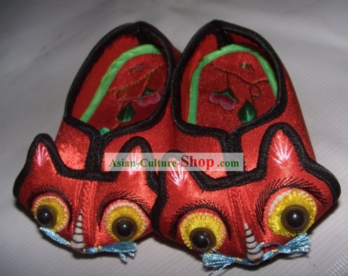 Китайская обувь ручной работы Шелковые Младенческая