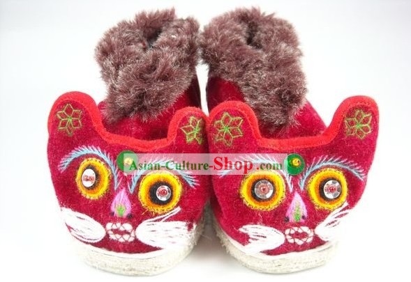Китайский ручной тигр Глава обувь для детей