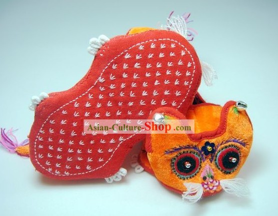 Handmade Tiger Head Kleine Schuhe/Schuhe Miniatur für Baby
