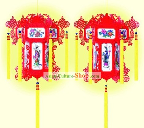 Lanterne cinesi di carta - 12 antiche bellezze
