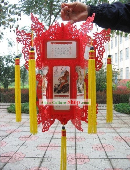 Tiger Papercut Palais Chinois Lanterne