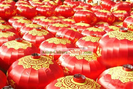 47 pulgadas de gran colgante de seda china Red Lantern