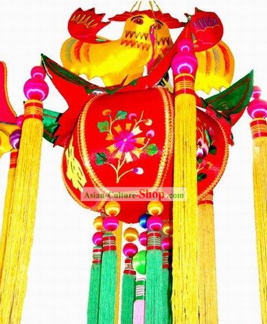 中国のハンドメイドと刺繍された装飾ランタン