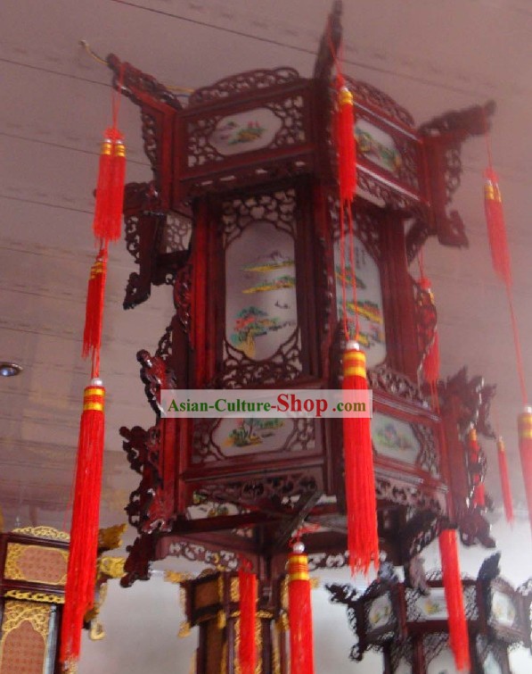 Chinesische drei Ebenen sechseckige Palace Lantern