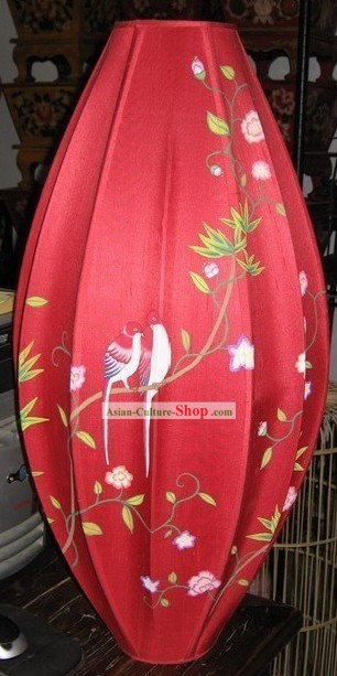Ручная роспись китайский шелковый подвесной фонарь