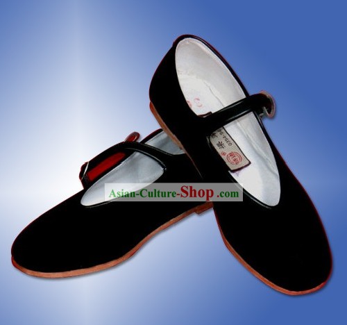 Китайский традиционный ручной работы Черного обувь Ткань
