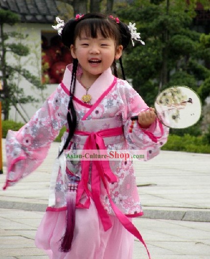 女の子のためのAnicnet中国の子供のウェディングドレス
