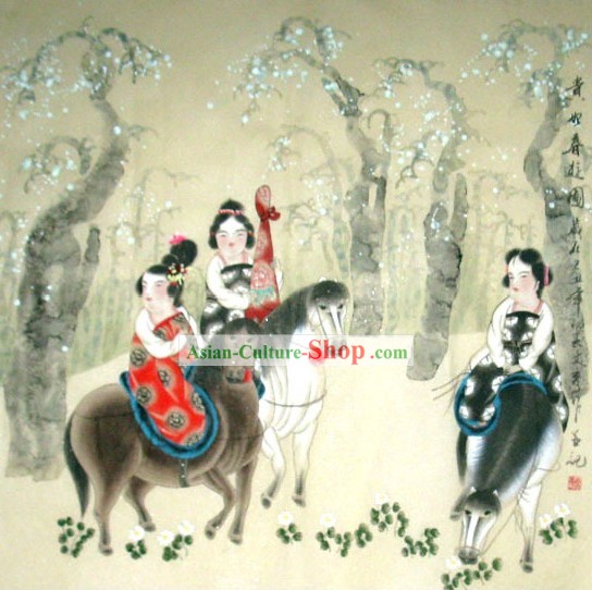 Yang Guifei Pintura de Wen Xiu