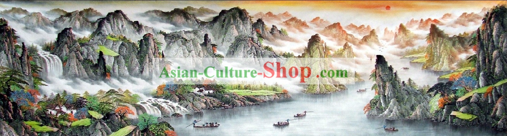 Chinês Tradicional Pinturas Paisagem