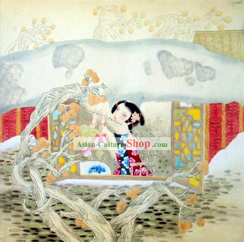 Peinture chinoise Figure - Tante Belle