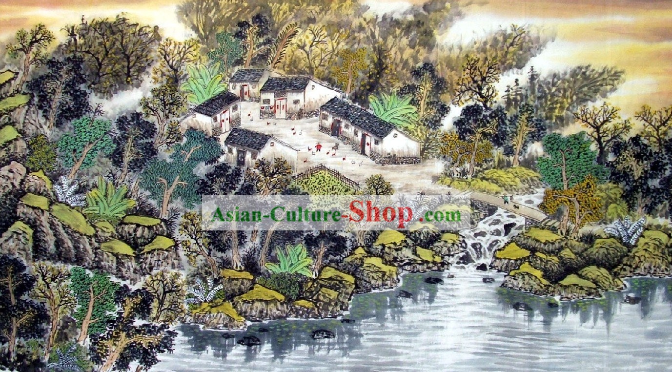 La peinture de paysage chinoise - Village de la Paix