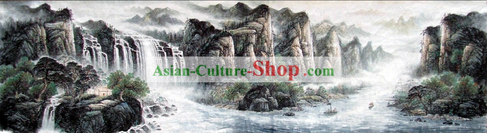 中国の有名な自然の絵画 - 廬山の滝