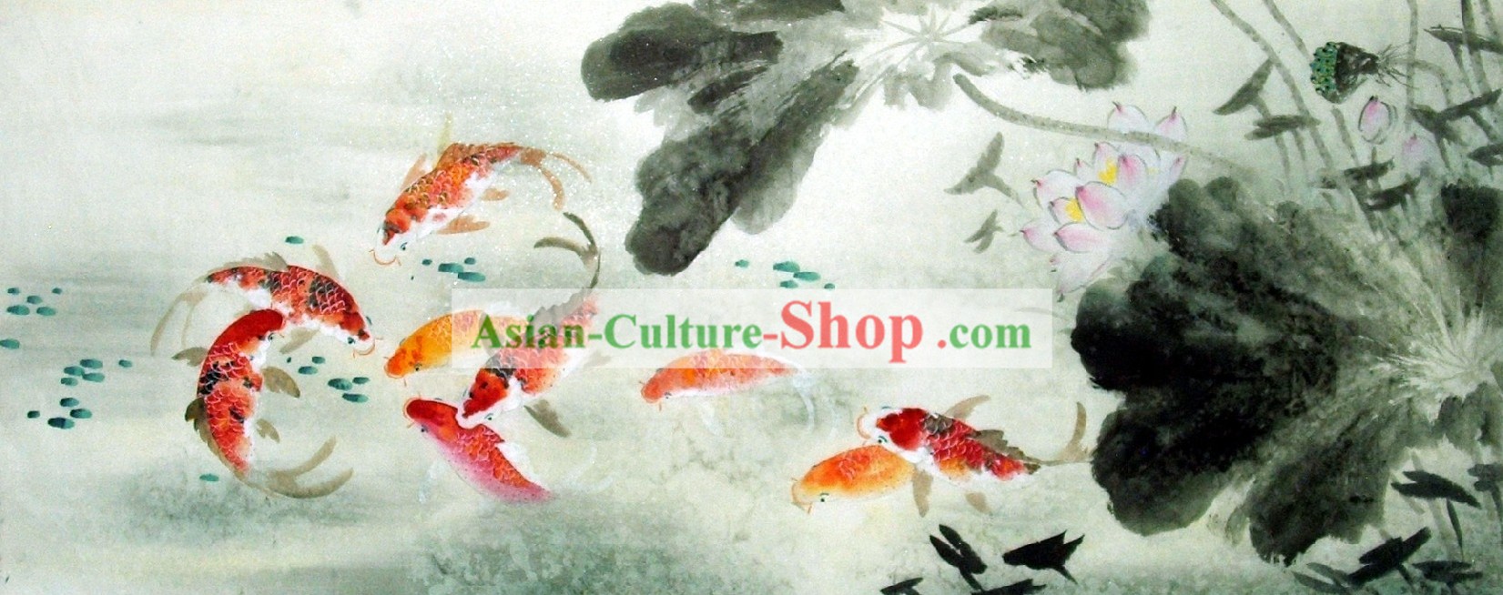 劉蘭庭ことで、従来の中国絵画の鯉