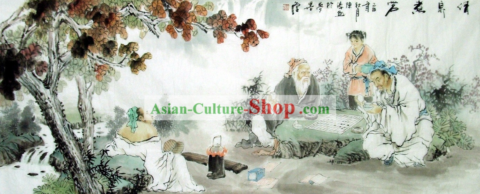 La peinture traditionnelle chinoise par Chen Figurine Tao
