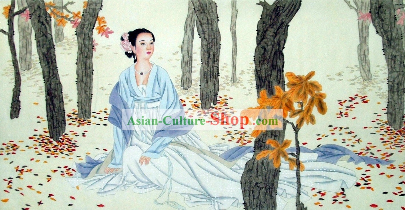 Chinois traditionnel Peintures de femmes par Liu Lanting