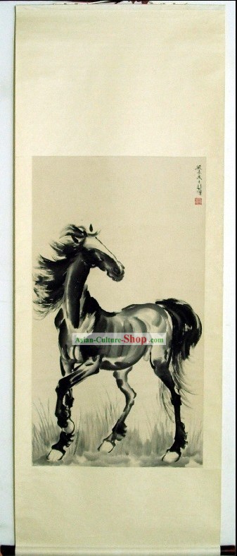 Pittura tradizionale cavallo cinese