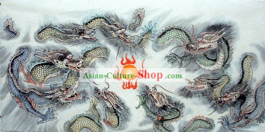 La peinture traditionnelle chinoise dragon par Lu Minghua