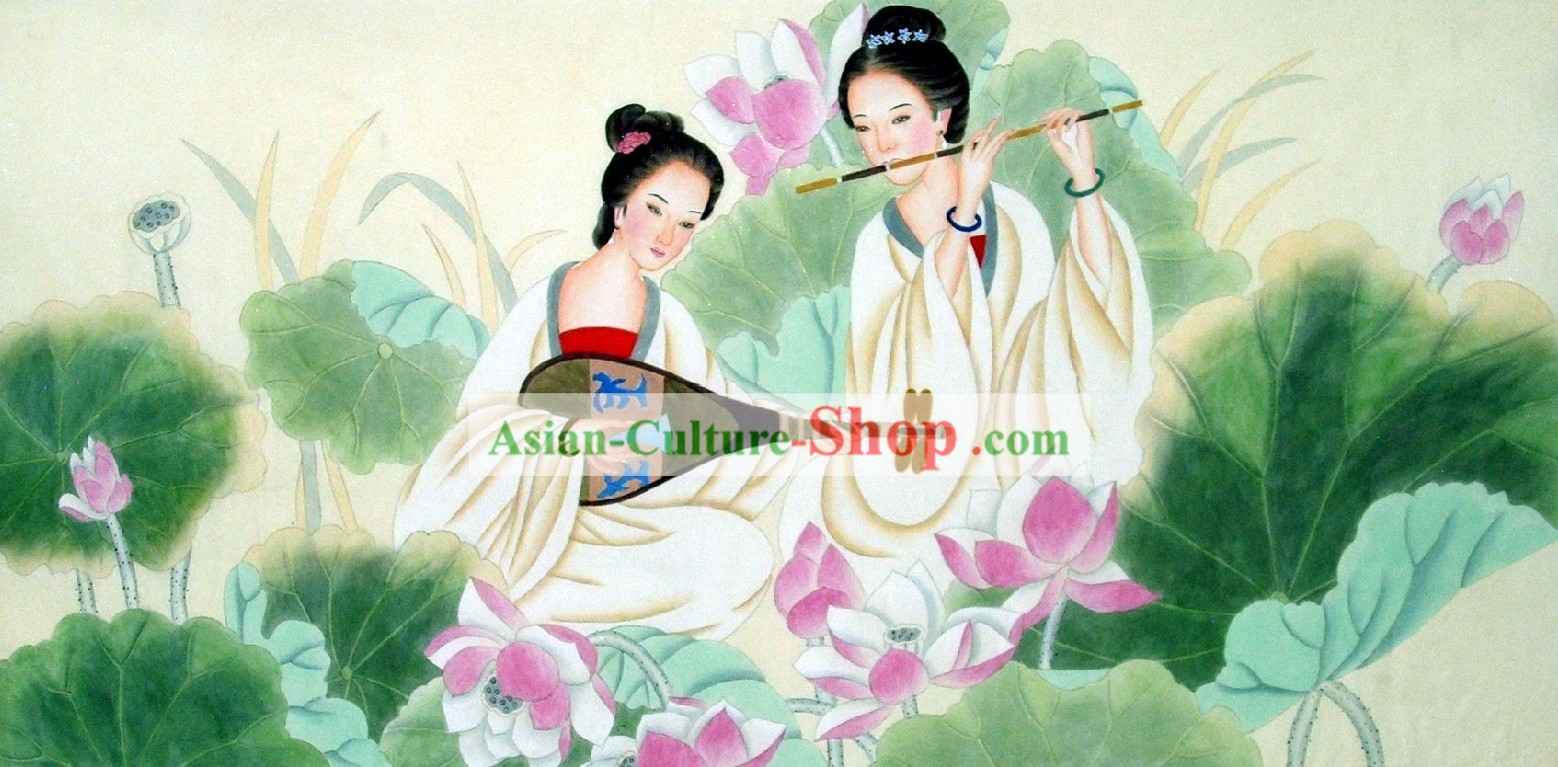 Tradizionale cinese pittura - la pittura Tang di Liu Lanting