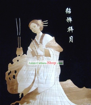 Pintura de trigo tradicional chinesa - Diao Chan