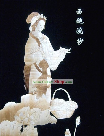 中国の伝統小麦のわらアート絵画 - 西施