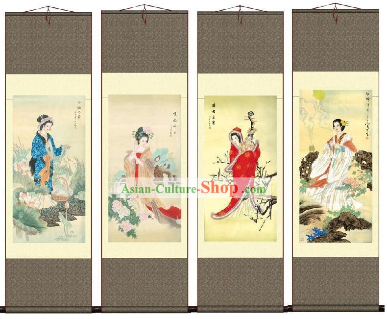 Китайский шелк Four Seasons картина