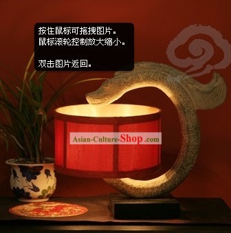 Cinese tradizionale a mano Stone Dragon Lanterna
