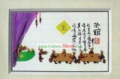 Cinese tradizionale Bean Arti Pittura e Artigianato - Teahouse