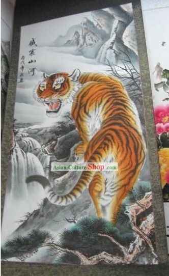 Rendimiento china cine y teatro y Photo Studio Prop - Tiger pintura tradicional