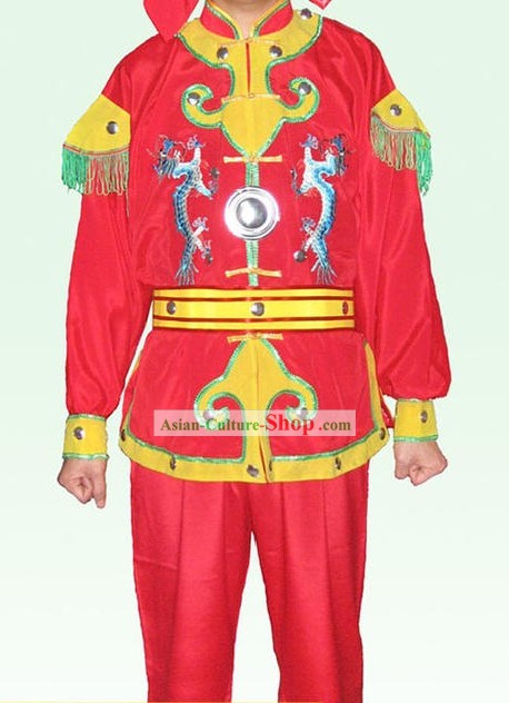 Dragon chinois classique d'arts martiaux ensemble uniforme